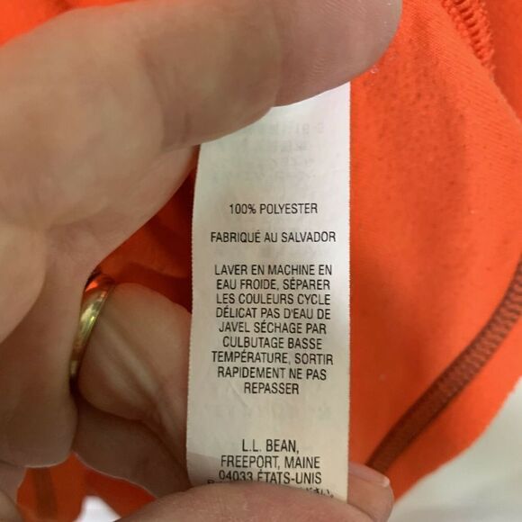 Ll Bean Boys Fleece Pullover Jacket Size 18 - Picture 3 of 4